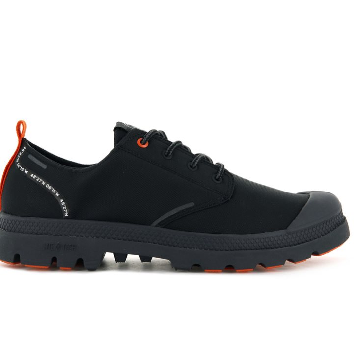 Palladium Pallafin RC LOW WP+ Oxfords Schuhe Damen Schwarz | CH-5KUE1