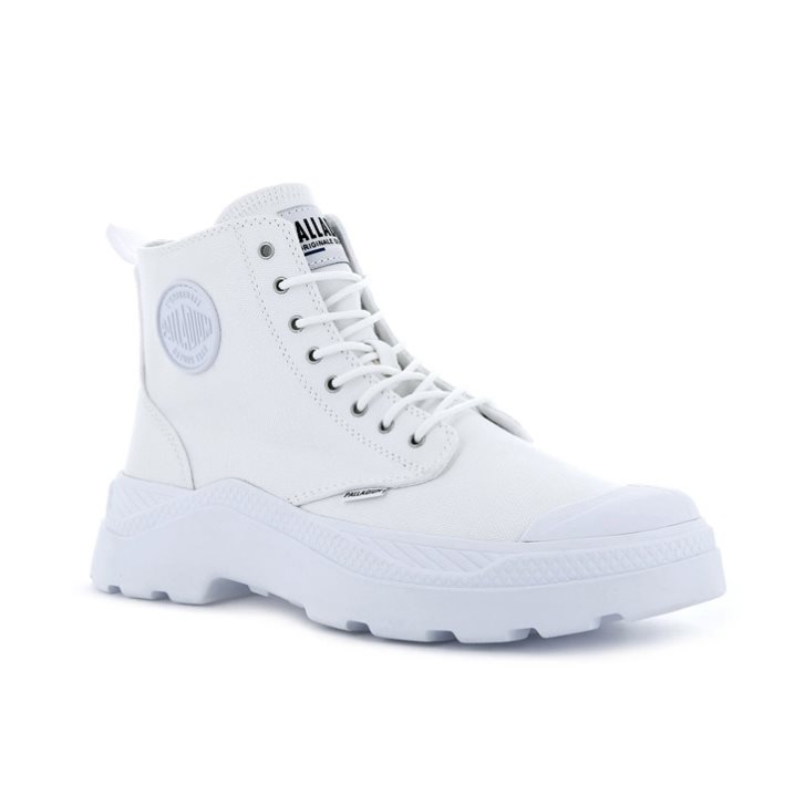 Palladium Pallakix Hi Canvas Stiefel Damen Weiß | CH-1BGJ2