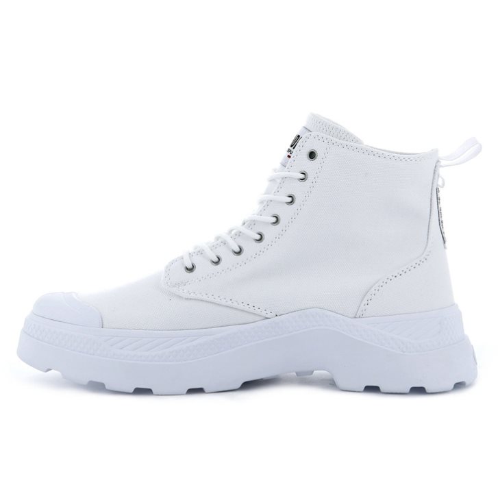 Palladium Pallakix Hi Canvas Stiefel Damen Weiß | CH-1BGJ2