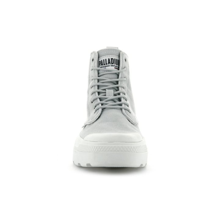 Palladium Pallakix Hi Canvas Stiefel Damen Hellgrau | CH-8RJP2