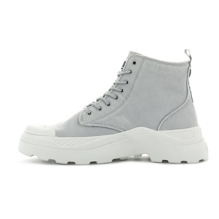 Palladium Pallakix Hi Canvas Stiefel Damen Hellgrau | CH-8RJP2