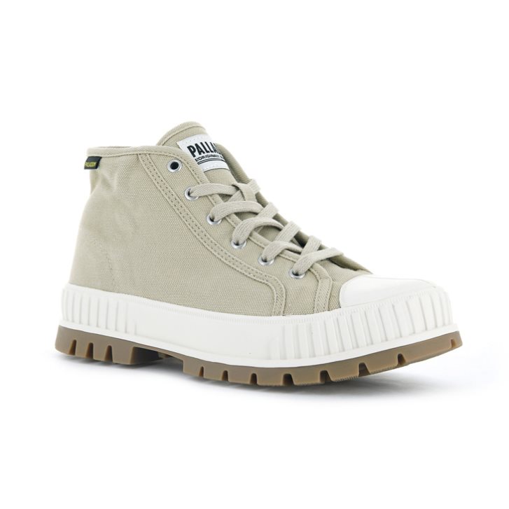 Palladium Pallashock Mid OG High Tops Sneaker Damen Hellgrün | CH-5AZE0