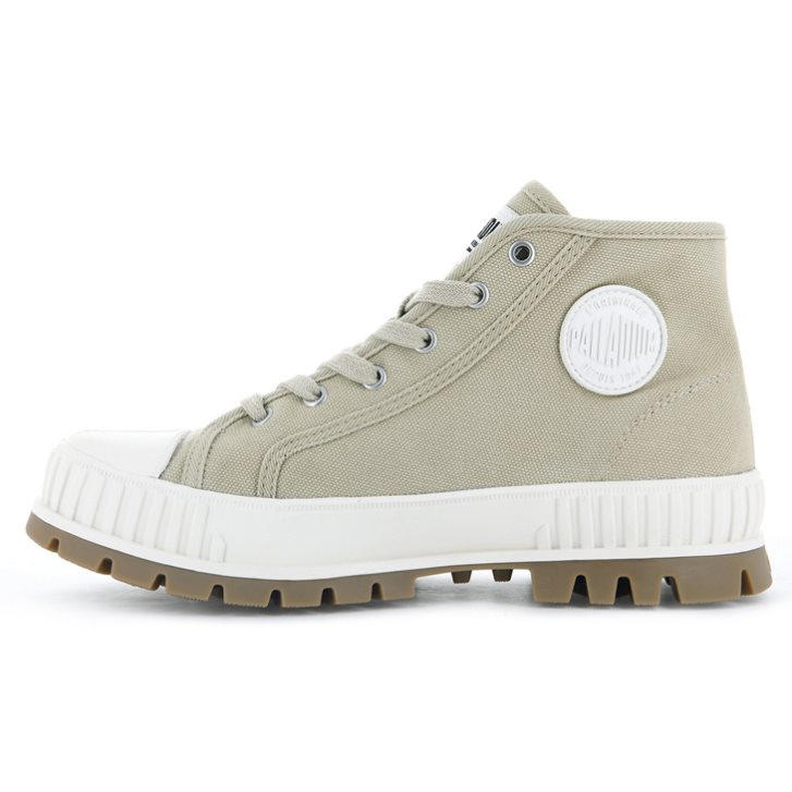 Palladium Pallashock Mid OG High Tops Sneaker Damen Hellgrün | CH-5AZE0