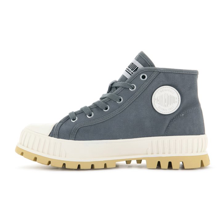 Palladium Pallashock Mid OG High Tops Sneaker Damen Blau | CH-6LON0