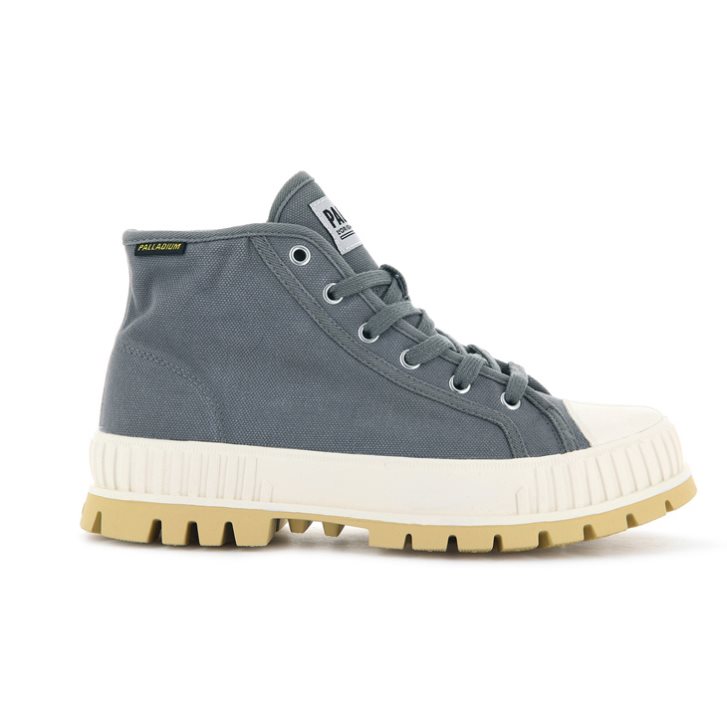 Palladium Pallashock Mid OG High Tops Sneaker Damen Blau | CH-6LON0