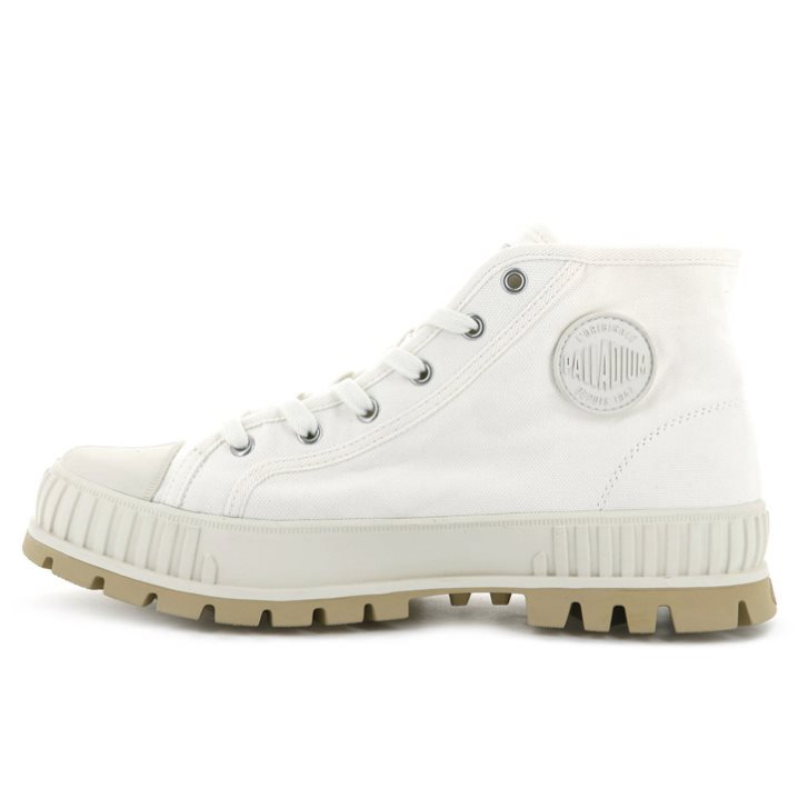 Palladium Pallashock Mid OG High Tops Sneaker Damen Weiß | CH-6SJP0