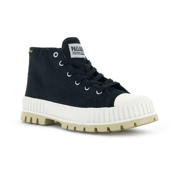 Palladium Pallashock Mid OG Stiefel Herren Schwarz | CH-4OUQ9