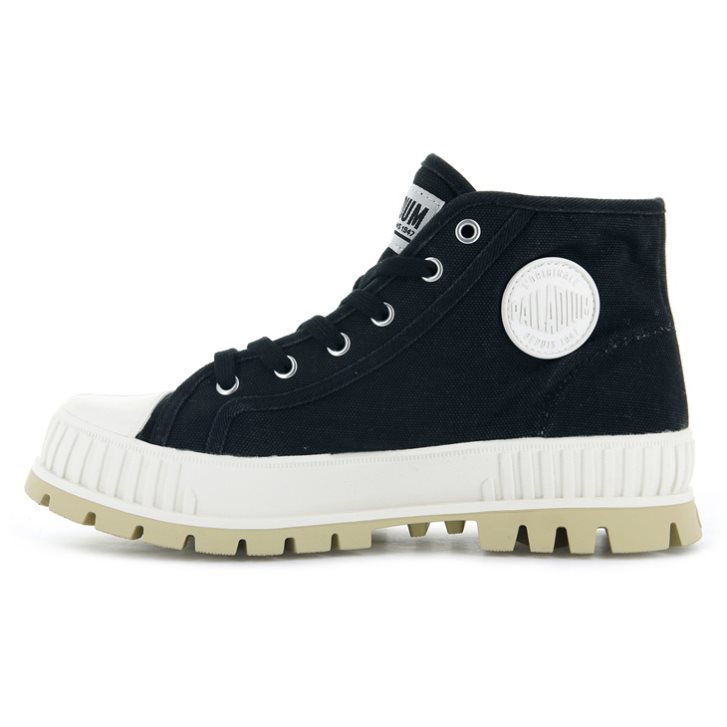 Palladium Pallashock Mid OG Stiefel Herren Schwarz | CH-4OUQ9