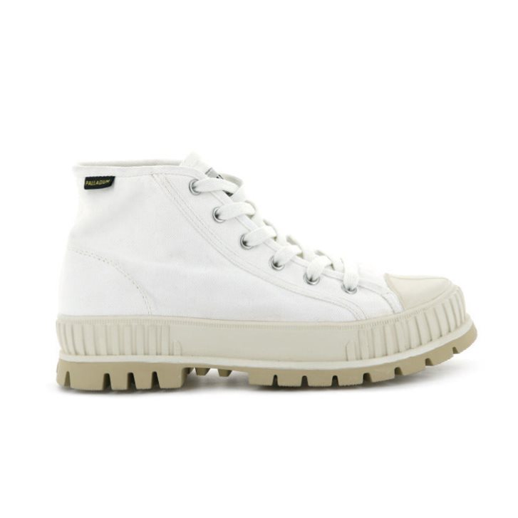 Palladium Pallashock Mid OG Stiefel Herren Weiß | CH-9FUM3