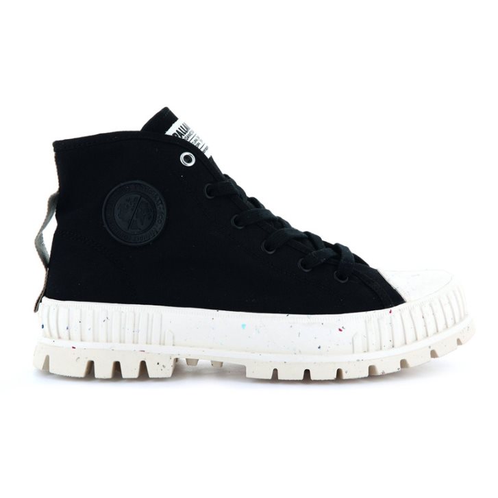 Palladium Pallashock Mid Organic Stiefel Herren Schwarz | CH-6FMZ0