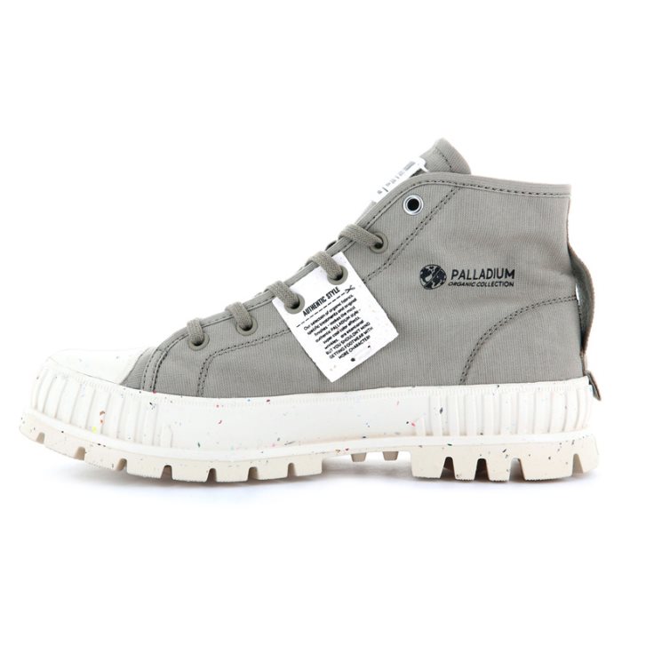 Palladium Pallashock Mid Organic Stiefel Damen Hellgrün | CH-7YGN3