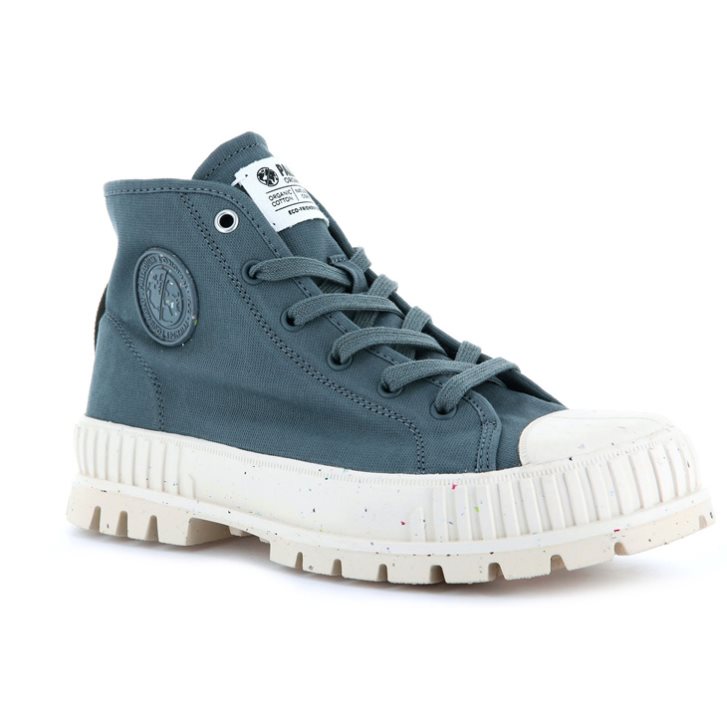 Palladium Pallashock Mid Organic Stiefel Herren Navy | CH-9HQK7