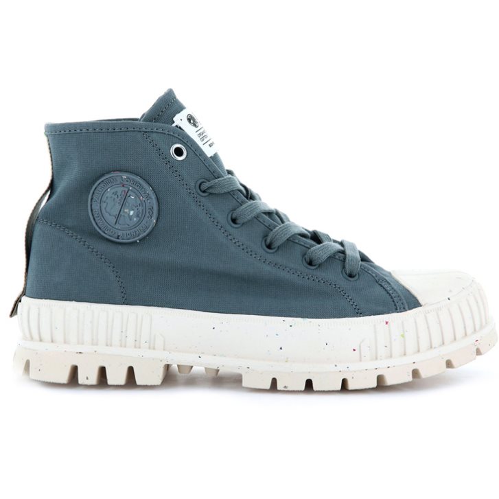Palladium Pallashock Mid Organic Stiefel Herren Navy | CH-9HQK7