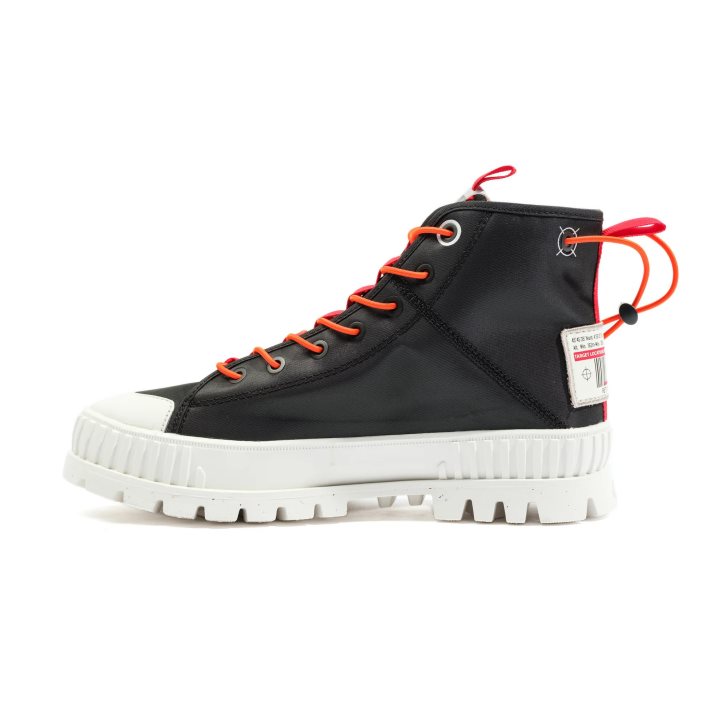 Palladium Pallashock Mid Ticket To Earth Stiefel Herren Schwarz | CH-0NQD5