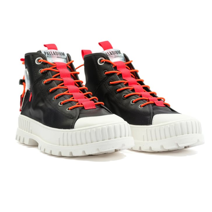 Palladium Pallashock Mid Ticket To Earth Stiefel Herren Schwarz | CH-0NQD5