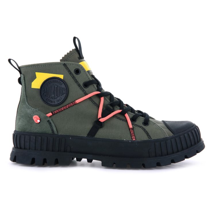 Palladium Pallashock Re-craft Stiefel Damen Olivgrün | CH-8YDB4
