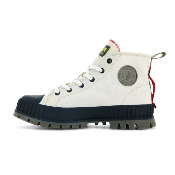 Palladium Pallashock Supply Hi Stiefel Damen Weiß | CH-1NMH7