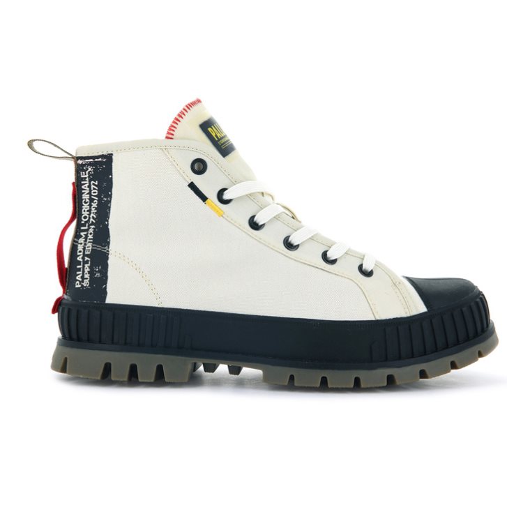Palladium Pallashock Supply Hi Stiefel Damen Weiß | CH-1NMH7