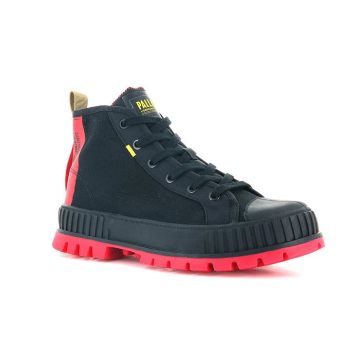 Palladium Pallashock Supply Hi Stiefel Damen Schwarz | CH-9EQT7