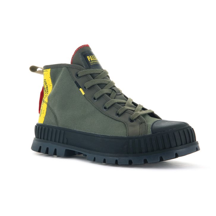 Palladium Pallashock Supply Hi Stiefel Herren Olivgrün | CH-1BHC6
