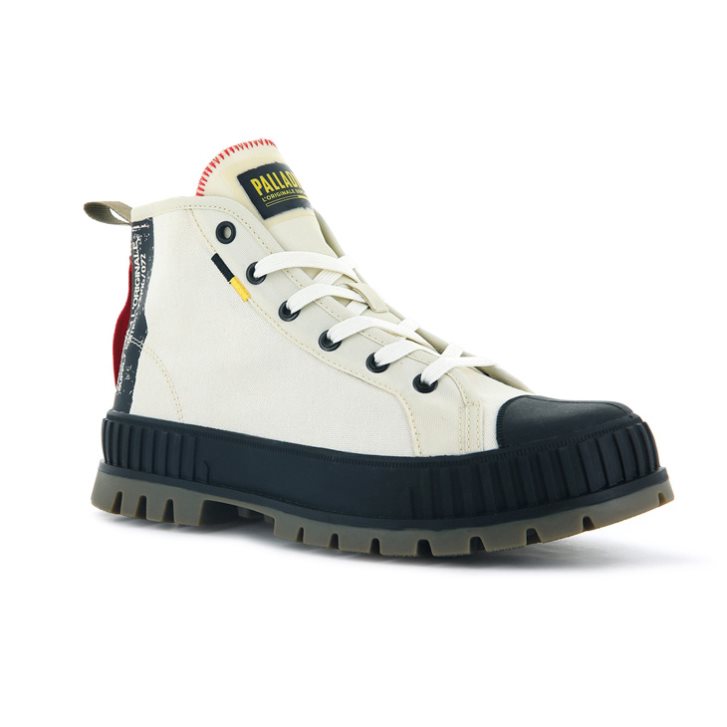 Palladium Pallashock Supply Hi Stiefel Herren Weiß | CH-1UNL4