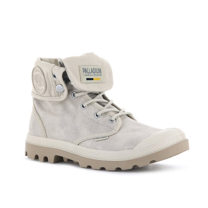 Palladium Pampa Baggy WAX Stiefel Herren Hellgrau | CH-1IMV3