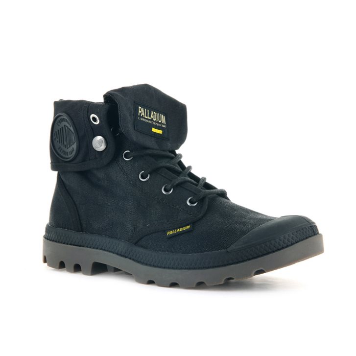 Palladium Pampa Baggy WAX Stiefel Herren Schwarz | CH-8KHJ0