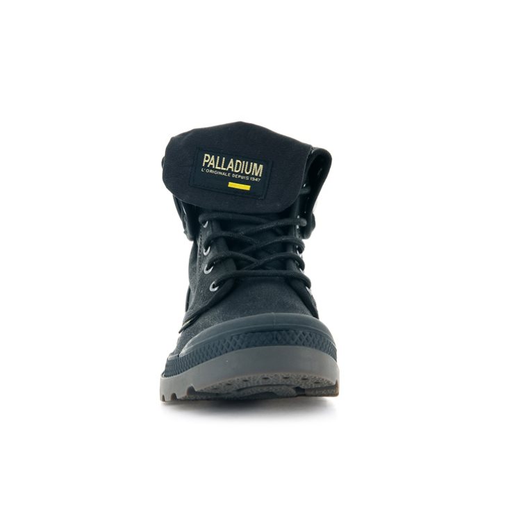 Palladium Pampa Baggy WAX Stiefel Herren Schwarz | CH-8KHJ0