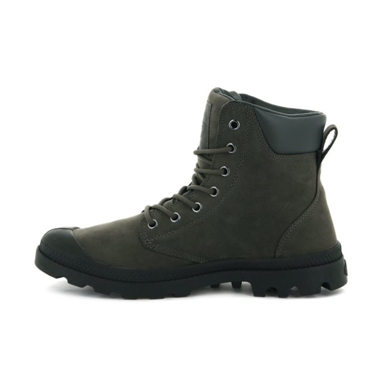 Palladium Pampa Cuff WP LUX Stiefel Damen Olivgrün | CH-3QCV7
