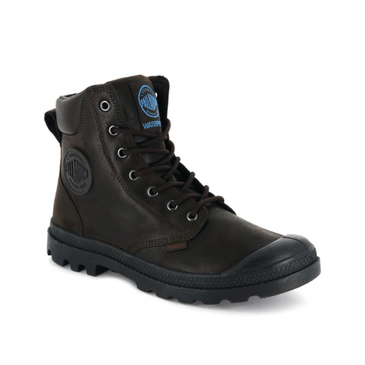Palladium Pampa Cuff WP LUX Stiefel Herren Schokolade | CH-6TIV4