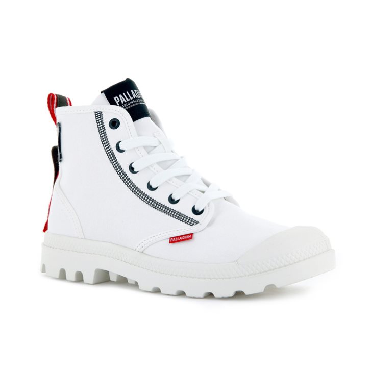 Palladium Pampa Dare 2 Survive Stiefel Herren Weiß | CH-0CZF1
