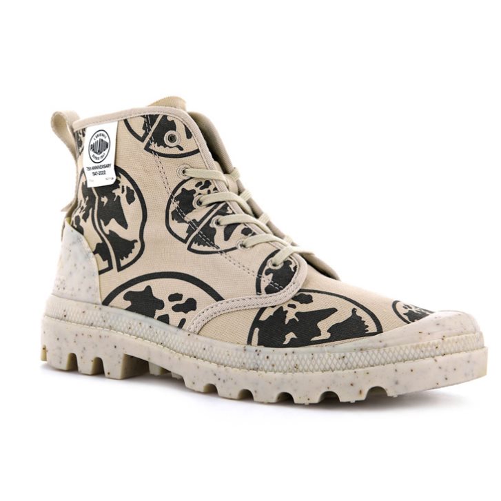 Palladium Pampa Eco-versary 75th Stiefel Herren Khaki | CH-2ENR3
