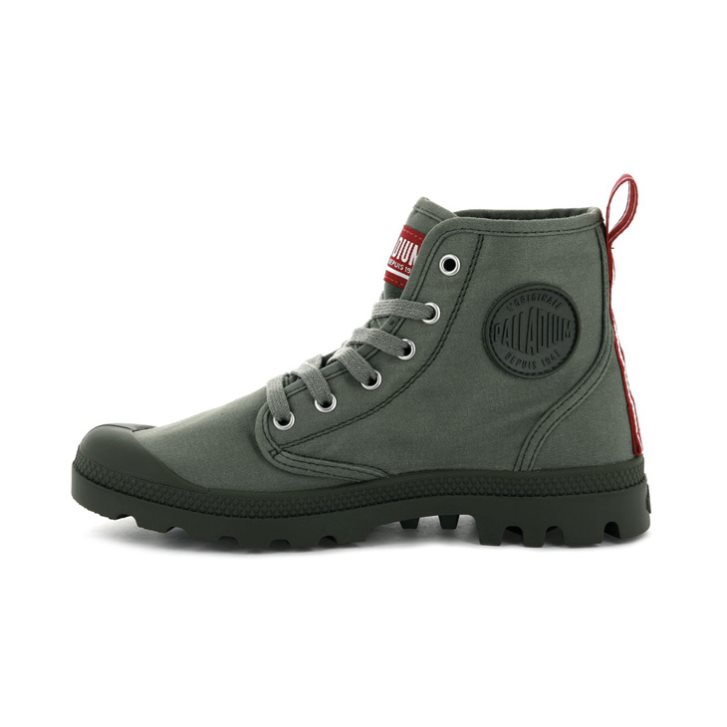 Palladium Pampa Hi Dare Stiefel Damen Olivgrün | CH-0GTW1