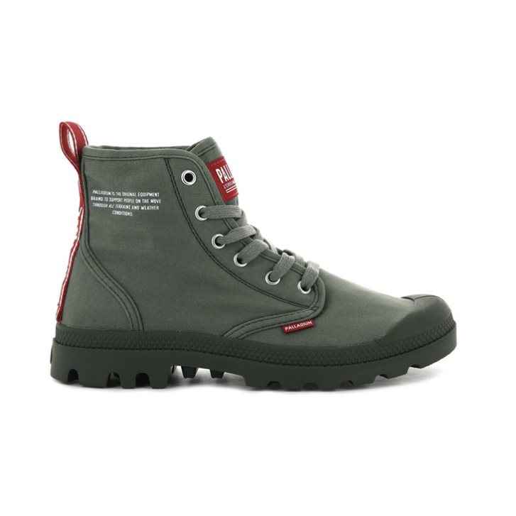Palladium Pampa Hi Dare Stiefel Damen Olivgrün | CH-0GTW1