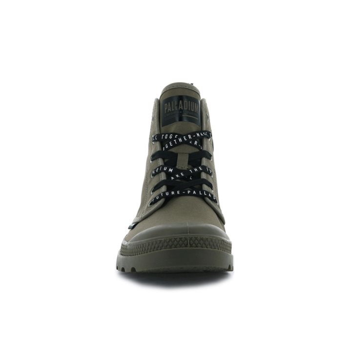 Palladium Pampa Hi Future Stiefel Damen Olivgrün | CH-7YIQ2