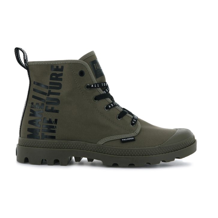 Palladium Pampa Hi Future Stiefel Damen Olivgrün | CH-7YIQ2