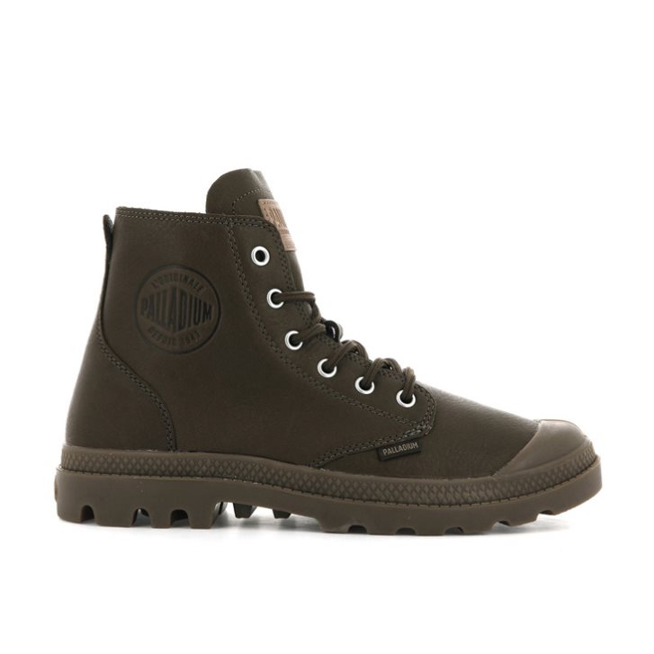 Palladium Pampa Hi Leather UL Stiefel Damen Schokolade | CH-0AEH6