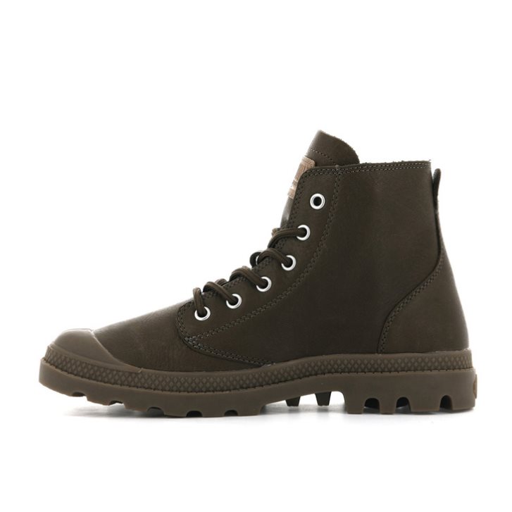 Palladium Pampa Hi Leather UL Stiefel Herren Schokolade | CH-0XIE1