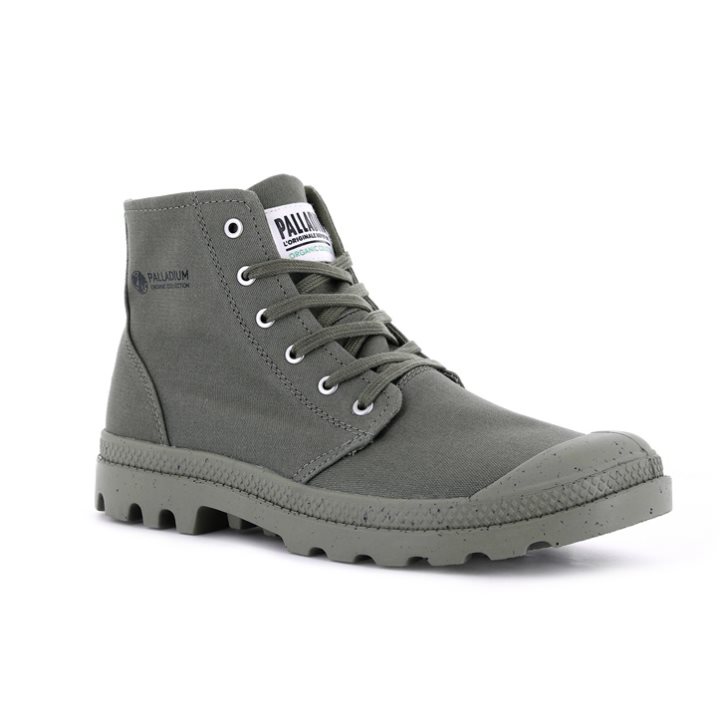 Palladium Pampa Hi Organic II Stiefel Herren Grau | CH-1GRX7