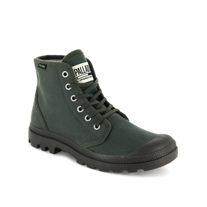 Palladium Pampa Hi Originale High Tops Sneaker Damen Olivgrün | CH-3GBE5