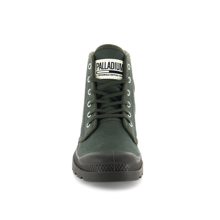 Palladium Pampa Hi Originale High Tops Sneaker Damen Olivgrün | CH-3GBE5