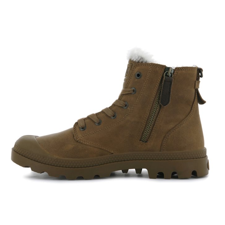 Palladium Pampa Hi Pilot Stiefel Damen Braun | CH-5VJQ2