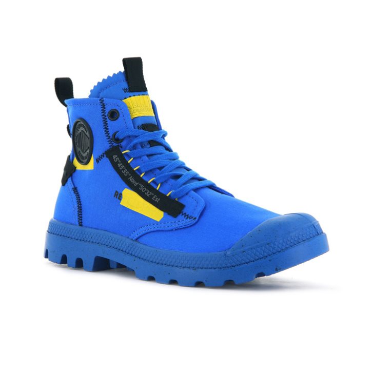 Palladium Pampa Hi Re-craft Stiefel Herren Blau | CH-6XLW1