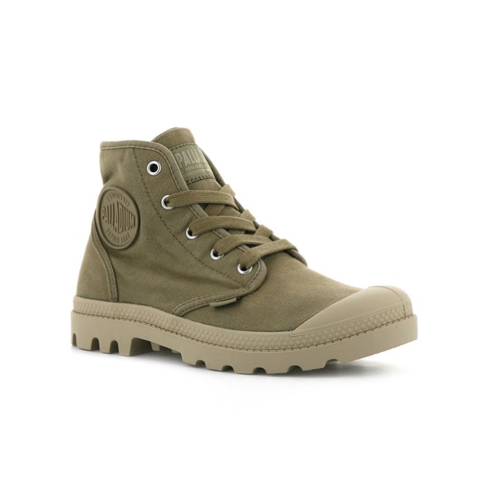Palladium Pampa Hi Stiefel Damen Olivgrün | CH-4EVZ3