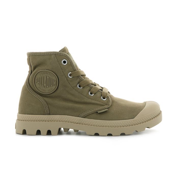 Palladium Pampa Hi Stiefel Damen Olivgrün | CH-4EVZ3