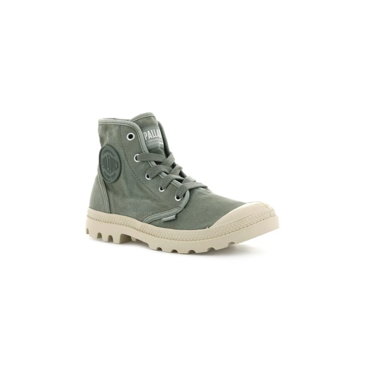 Palladium Pampa Hi Stiefel Damen Olivgrün | CH-7FOL0