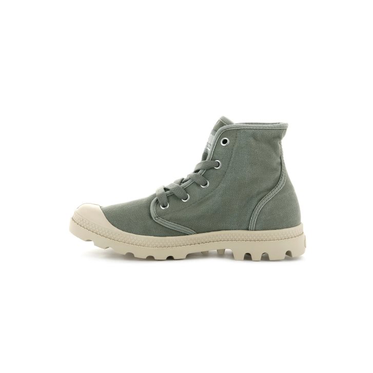 Palladium Pampa Hi Stiefel Damen Olivgrün | CH-7FOL0