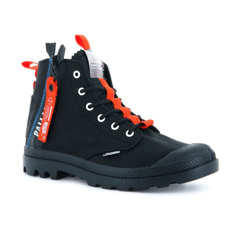 Palladium Pampa Hi Ticket To Earth Stiefel Damen Schwarz | CH-1ONM2