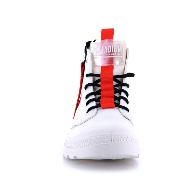 Palladium Pampa Hi Ticket To Earth Stiefel Damen Weiß | CH-2ZRI1