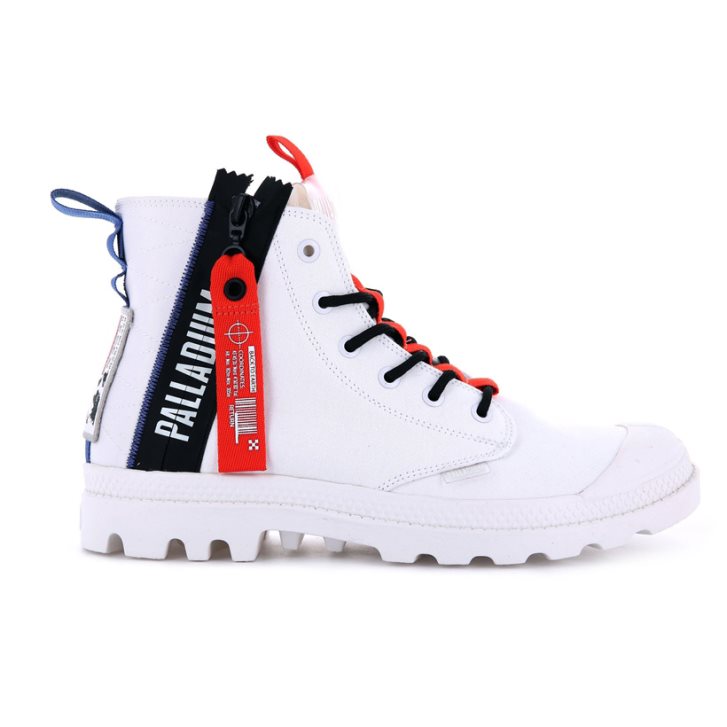 Palladium Pampa Hi Ticket To Earth Stiefel Damen Weiß | CH-2ZRI1